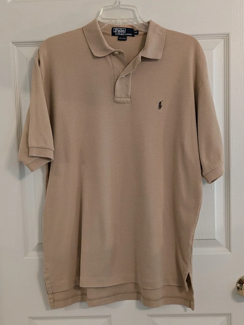 Polo by Ralph Lauren Short Sleeved Tan Men's Polo Shirt M